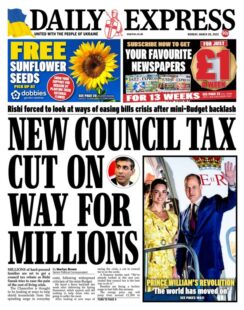 Daily Express – New council tax cut  on way for millions