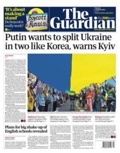 The Guardian – Putin wants to split Ukraine into two