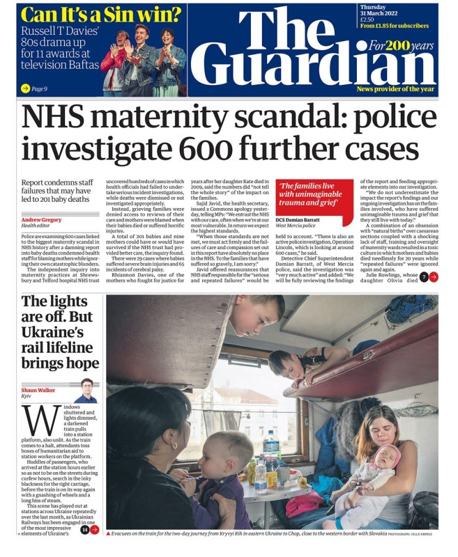 The Guardian - NHS maternity scandal: police investigate 600 further cases