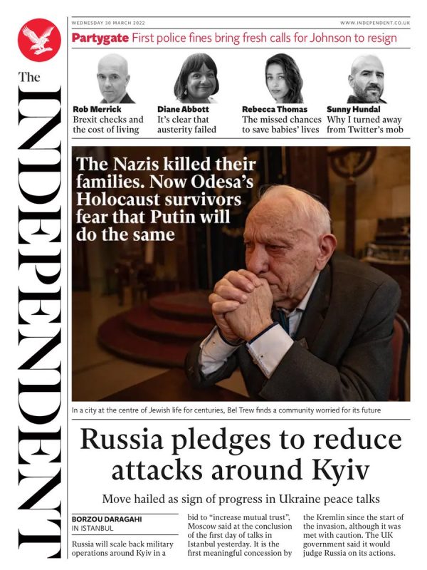 The Independent - Russia pledges to reduce attacks around Kyiv