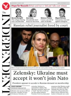 The Independent – Zelensky: Ukraine must accept it won’t join Nato