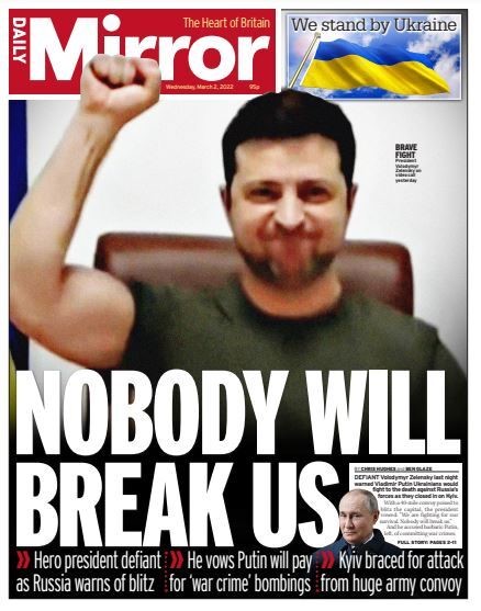 Daily Mirror - Nobody will break us