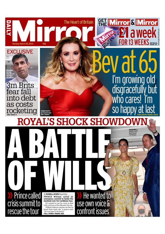 Daily Mirror - A battle of Wills