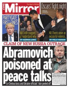 Daily Mirror – Abramovich poisoned at peace talks