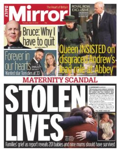 Daily Mirror – Maternity scandal: stolen lives