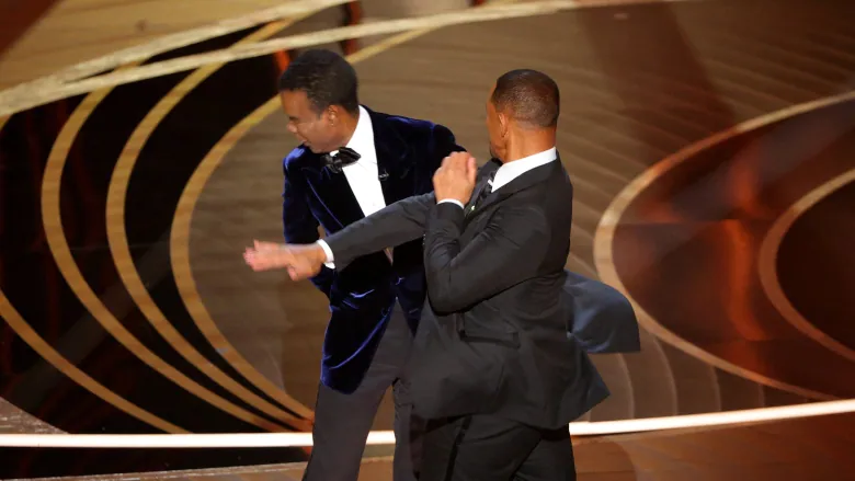 Will Smith hits Chris Rock on Oscars stage