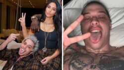 Pete Davidson appears to show off Kim Kardashian tattoo amid ongoing feud with Kanye West