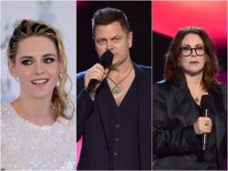 Spirit Awards: Kristen Stewart, Megan Mullally and Nick Offerman tell Putin to ‘f*** off’
