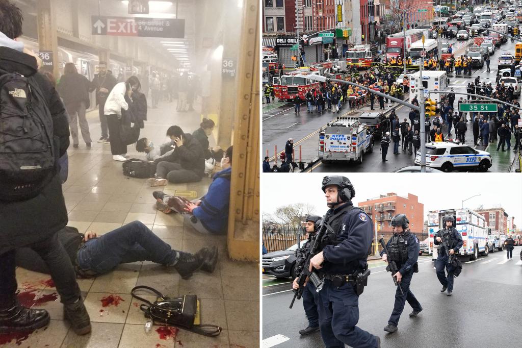16 injured, including 8 shot, in Brooklyn subway shooting, FDNY says