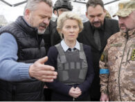 Ursula von der Leyen in Bucha, Ukraine, Ukraine starts the process for EU membership