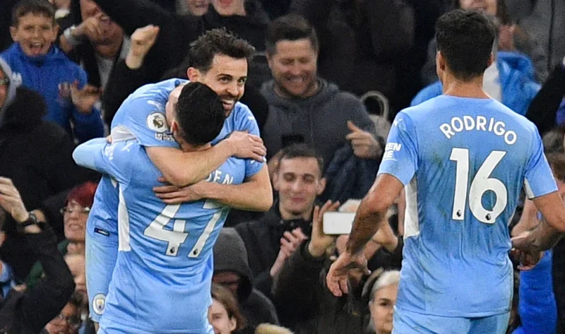 Man City back on top with victory over Brighton