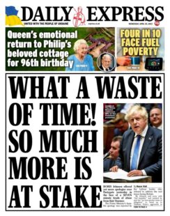 Daily Express – What a waste of time! So much more is at stake