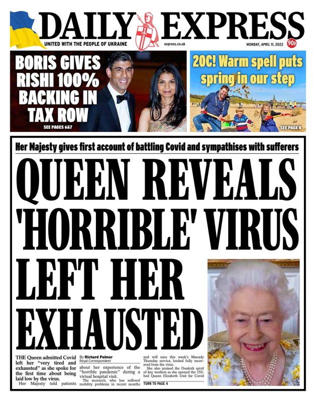 Daily Express - Queen reveals horrible virus left her exhausted