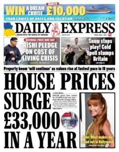 Daily Express - House prices surge £33k in a year