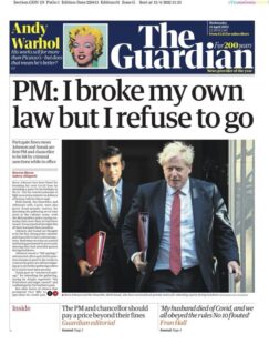 The Guardian – PM: I broke my own law but I refuse to go