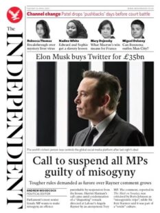 The Independent – Call to suspend all MPs guilty of misogyny