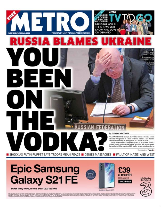 Metro - You been on the Vodka?