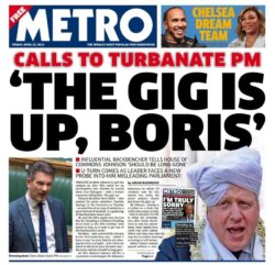 Metro – The gig is up Boris