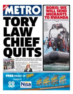 Metro – Tory law chief quits