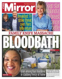 Daily Mirror – Bloodbath – family knife massacre