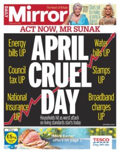 Daily Mirror – April cruel day