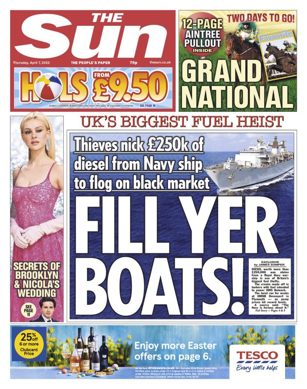 The Sun - UK’s biggest fuel heists: Fill yer boats