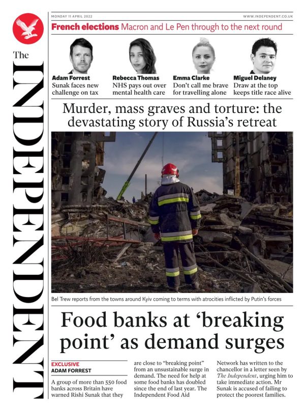 The Independent - Food banks at breaking point as demand surges