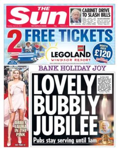 The Sun - Bank Holiday Joy: Lovely bubbly Jubilee