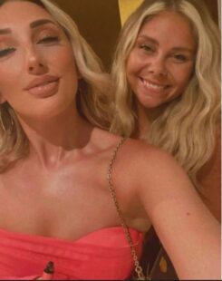 Andy Carroll BARE-CHESTED night with TWO blondes before passing out topless between them after Billi Mucklow jetted home