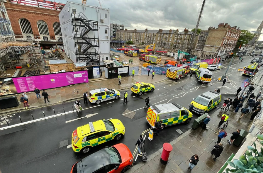 Scaffold collapse: Two men fighting for life after being injured at town hall building site