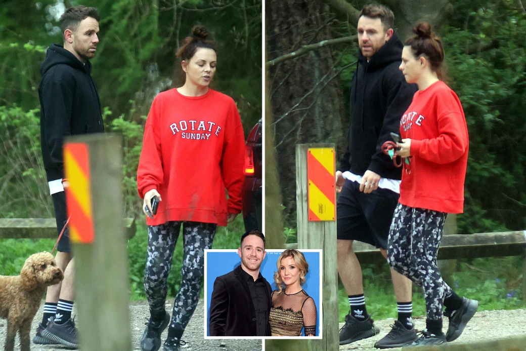 WALKING OUT Helen Skelton’s husband Richie Myler enjoys romantic stroll with new lover in first pictures since break-up