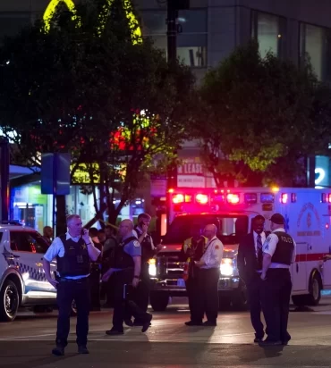 Chicago mass shooting – At least two dead after 10 people shot in violent assault outside a McDonald’s
