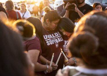 Hundreds of people gathered at a vigil Wednesday night