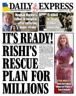 Daily Express – It’s ready! Rishi’s rescue plan for millions