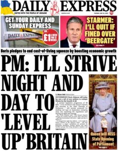 Daily Express – PM: I’ll strive night and day to level up Britain