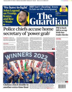 The Guardian – Police chief accuses home secretary of power grab