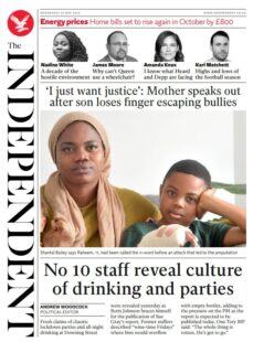 The Independent – No 10 staff reveal culture of drinking and parties