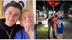 Giuseppe D’Anna age 19, with pensioner girlfriend, 76, proposes as trolls criticise age gap