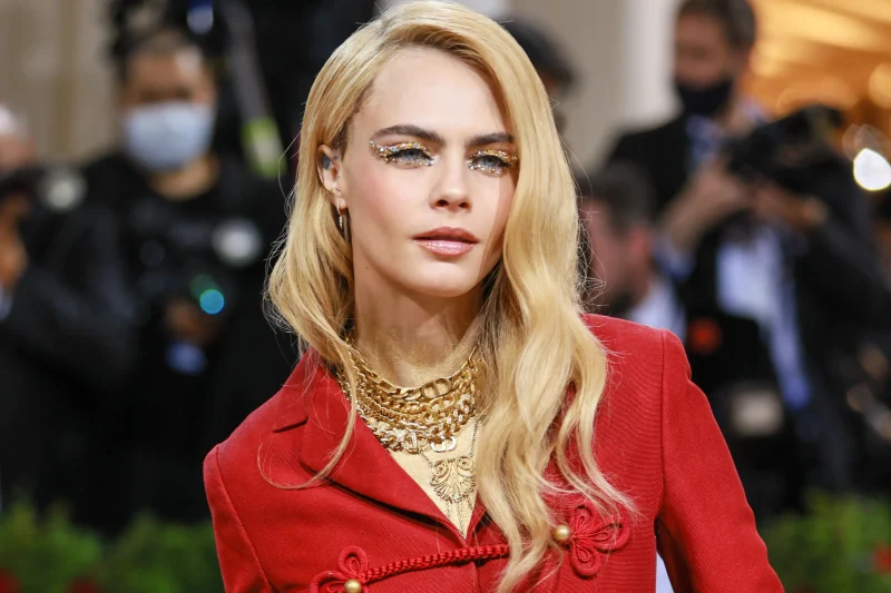 Cara Delevingne dares to bare as she goes topless on Met Gala red carpet