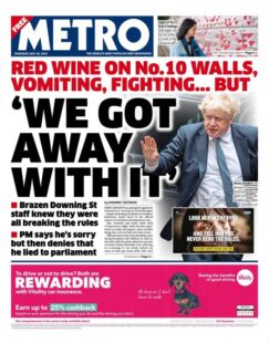 Metro- Red wine on No 10 walls, vomiting, fighting but ‘we got away with it’