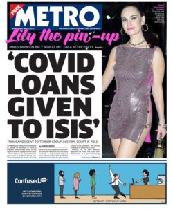 Metro – Covid loans given to ISIS