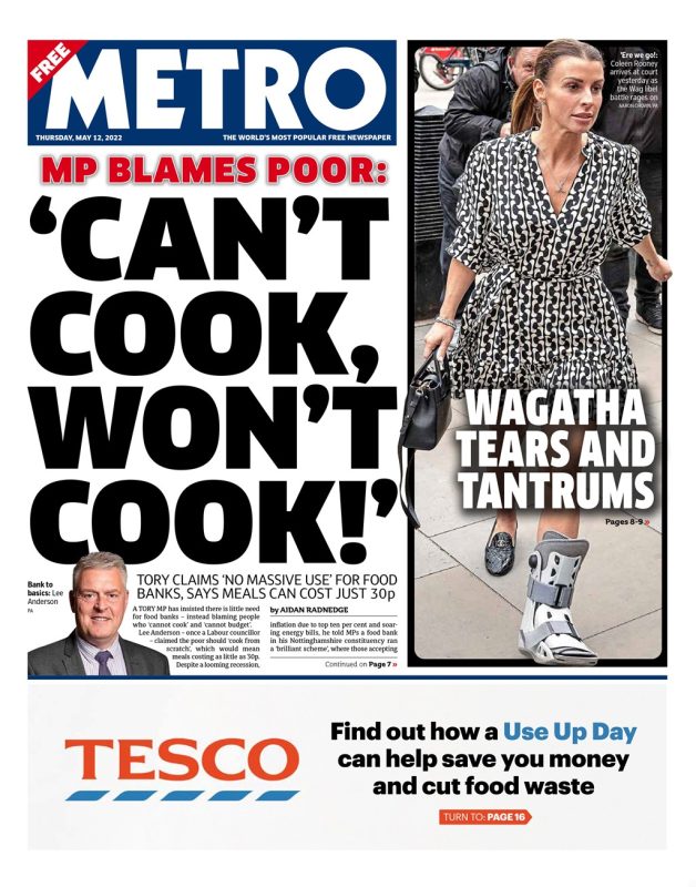 The Metro - PM blames poor: ‘can’t cook, won’t cook’