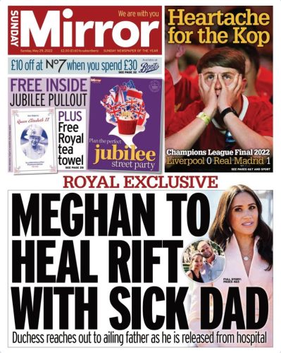 Sunday Papers - Royals heal rifts ahead of Jubilee & PM 'trashing' Tory identity 