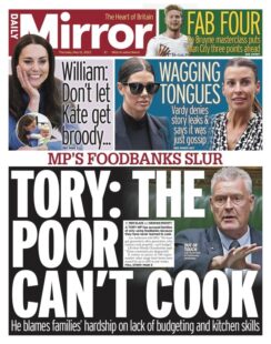 Daily Mirror – Tory: The poor can’t cook