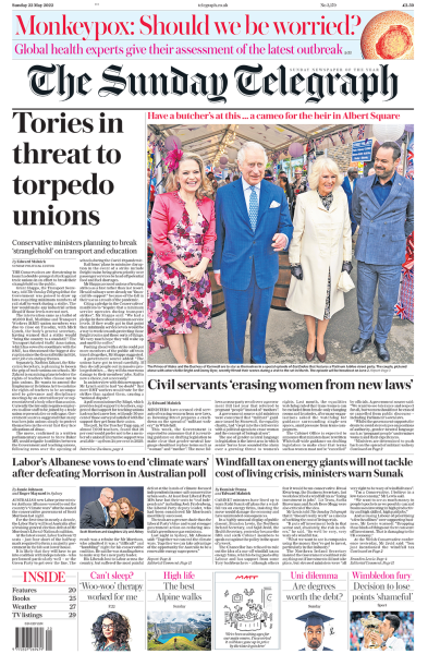 Sunday papers - PM to sacrifice top official over Sue Gray report 