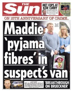 The Sun – Maddie pjamas fibres in suspect’s van