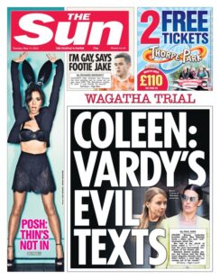 The Sun – Coleen: Vardy’s evil texts