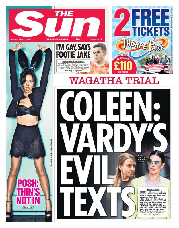 The Sun - Coleen: Vardy’s evil texts