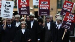 Barristers walk out of courts in strike over legal aid funding