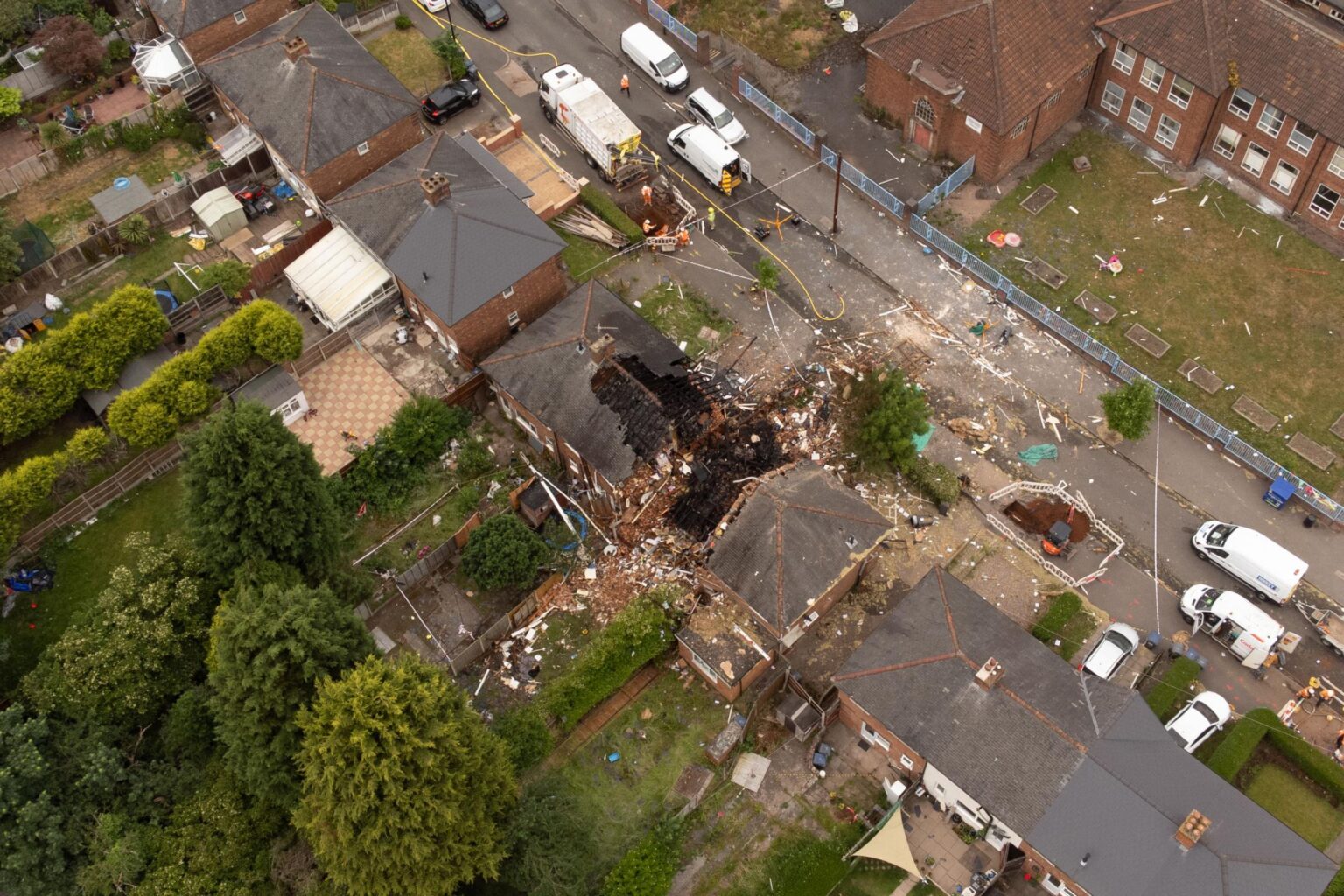 Birmingham explosion: Heroic neighbours free trapped man after blast so strong it ‘blew clothes off’